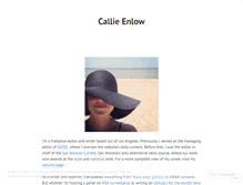Tablet Screenshot of callieenlow.com